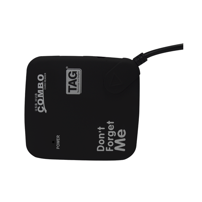 TAG 3 PORT USB HUB WITH CARD READER